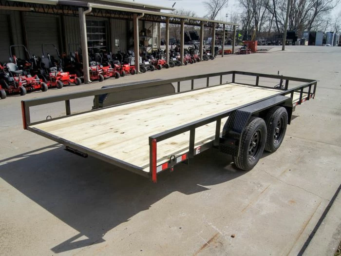 SLE Utility Trailers 7x18 Straight Deck Utility Trailer (2) 3,500lb Axles - No Gate - Image 6