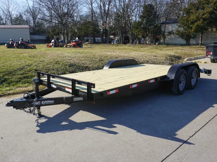 SLE Utility Trailers 7x18 Wood Deck Car Hauler (2) 3500lb Axle W/ Brake And Ramps - Image 3