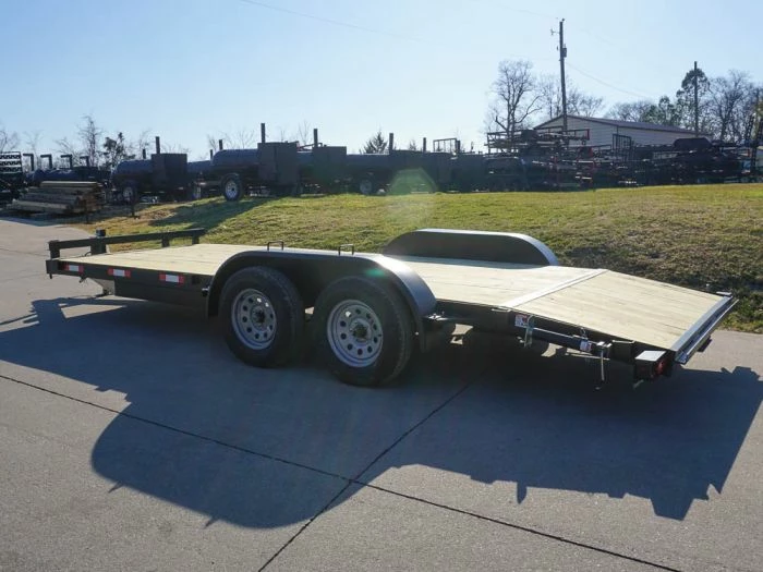SLE Utility Trailers 7x18 Wood Deck Car Hauler (2) 3500lb Axle W/ Brake And Ramps - Image 5