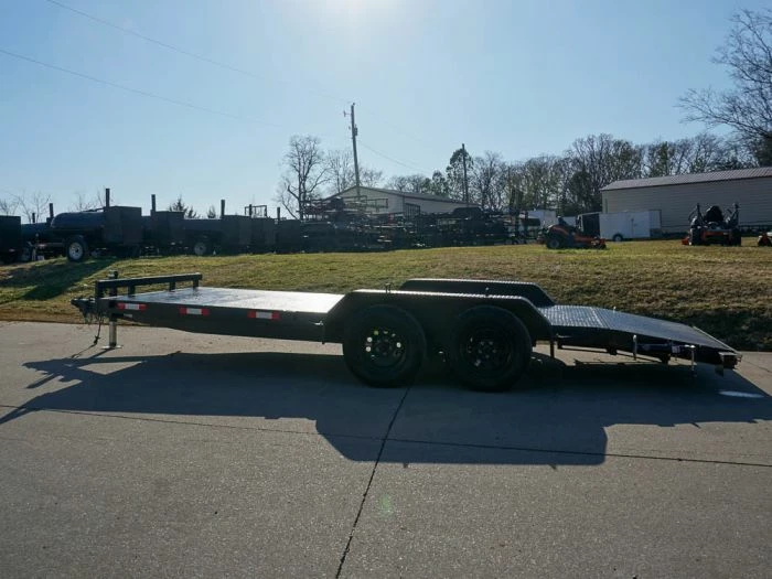 SLE Utility Trailers 7x18 Steel Floor Car Hauler (2) 3500lb Axle W/ Brake And Ramps - Image 4
