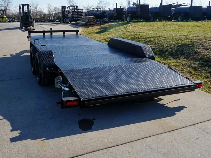 SLE Utility Trailers 7x18 Steel Floor Car Hauler (2) 3500lb Axle W/ Brake And Ramps - Image 5