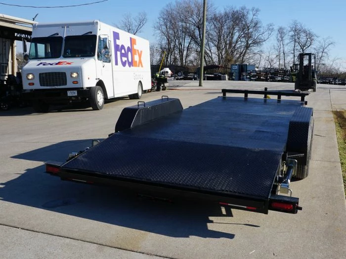 SLE Utility Trailers 7x18 Steel Floor Car Hauler (2) 3500lb Axle W/ Brake And Ramps - Image 6