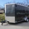 SLE Enclosed Trailers 7x12 Enclosed Charcoal Trailer With Silver ATP 3500lb Axle Storage