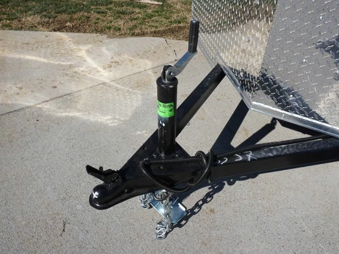 SLE Enclosed Trailers Enclosed Trailer 6'x12' Charcoal- V-Nose 3,500 Lb. Axle Storage - Image 2