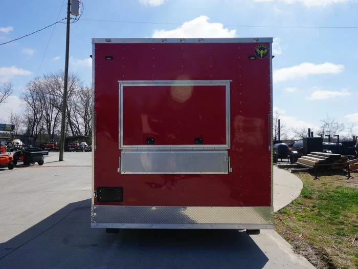 SLE Concessions Concession Trailer 8.5' X 18' Red Food Event Catering - Image 5