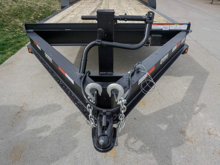 SLE Utility Trailers 7x20 Equipment Trailer 8" I-Beam (2) 7K Axles Standup Ramps - Image 2