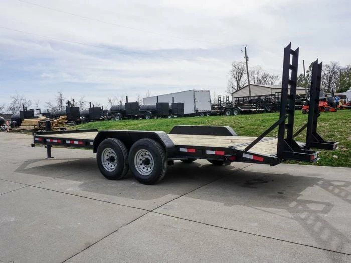 SLE Utility Trailers 7x20 Equipment Trailer 8" I-Beam (2) 7K Axles Standup Ramps - Image 5