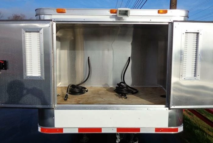 SLE Concessions Concession Trailer 8.5'x48' Food Event Catering - Gooseneck (White) - Image 4