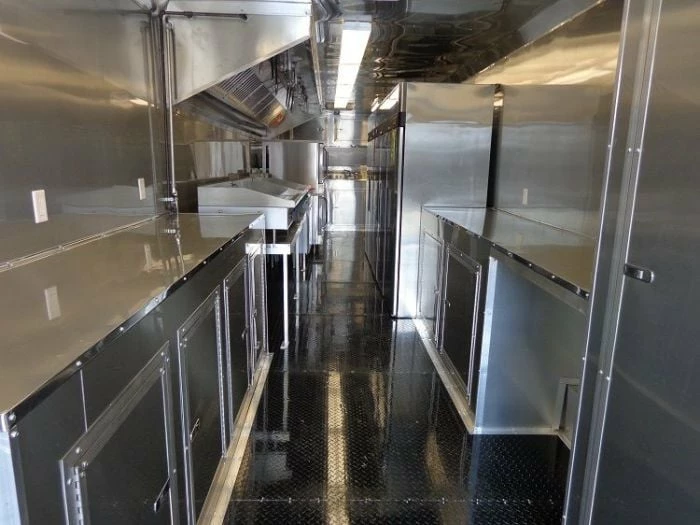 SLE Concessions Concession Trailer 8.5'x48' With Appliances - Gooseneck (White) - Image 4