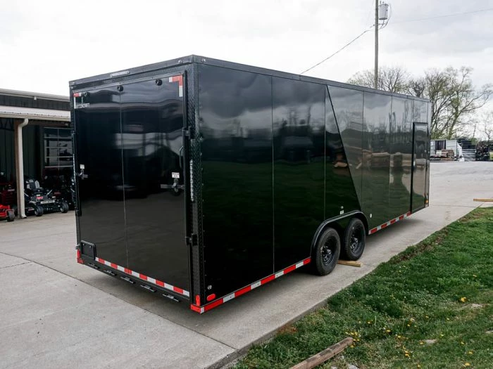 SLE Enclosed Trailers 8.5 X 24 Charcoal/Black Enclosed Trailer With Blackout Package Storage - Image 6