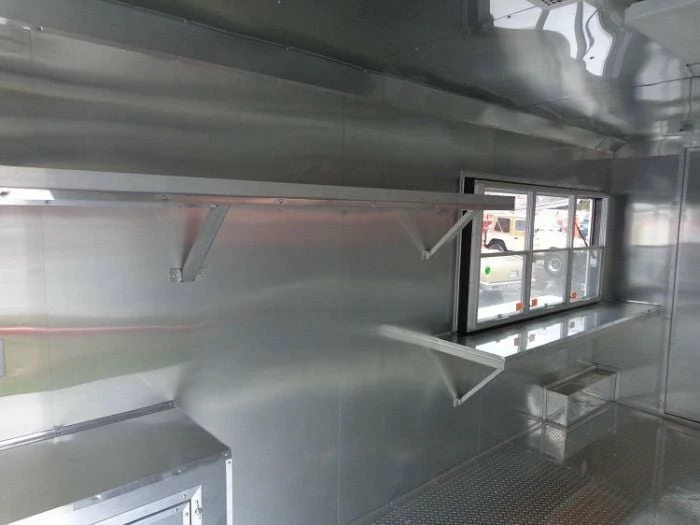 SLE Concessions Concession Trailer 8.5'x30' BBQ Smoker Food Vending (Charcoal Grey) - Image 3