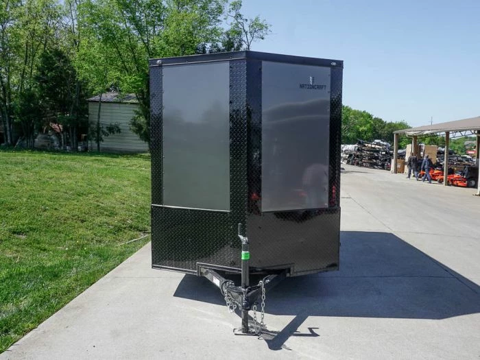 SLE Enclosed Trailers 6x12 Enclosed Trailer Charcoal V-Nose Blackout Package 3,500lb Axle Storage - Image 2