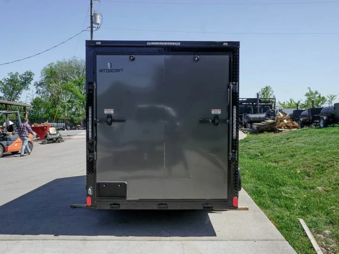 SLE Enclosed Trailers 6x12 Enclosed Trailer Charcoal V-Nose Blackout Package 3,500lb Axle Storage - Image 6
