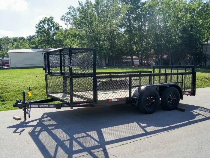 SLE Utility Trailers 6.4x14 Dovetail Utility Trailer Stacked Baskets (2) 3500lb Axles - Image 3