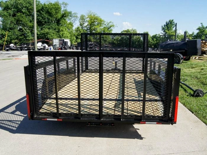 SLE Utility Trailers 6.4x14 Dovetail Utility Trailer Stacked Baskets (2) 3500lb Axles - Image 5