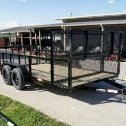SLE Utility Trailers 6.4x14 Dovetail Utility Trailer Stacked Baskets (2) 3500lb Axles