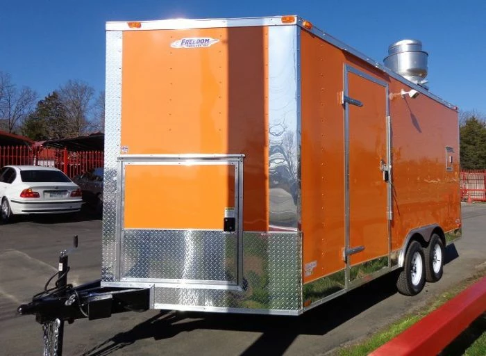 SLE Concessions Concession Trailer 8.5'x16' Orange - Catering Vending Food BBQ - Image 3