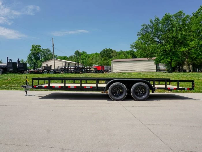 SLE Utility Trailers 7x20 Straight Deck Utility Trailer With No Gate (2) 3,500 Axles - Image 3