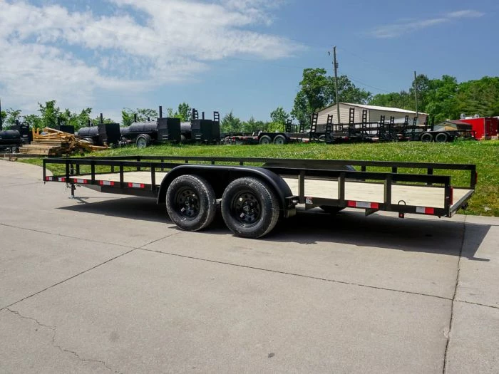SLE Utility Trailers 7x20 Straight Deck Utility Trailer With No Gate (2) 3,500 Axles - Image 4