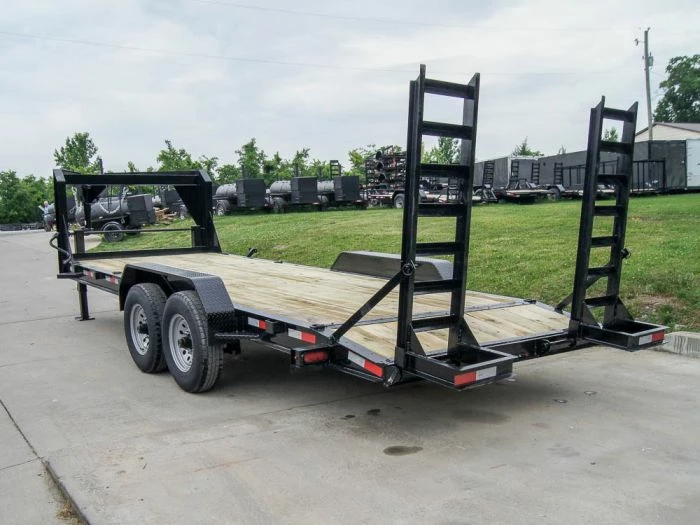 SLE Utility Trailers 7x20 Gooseneck Equipment Trailer (2) 7K Axles Standup Ramps - Image 5
