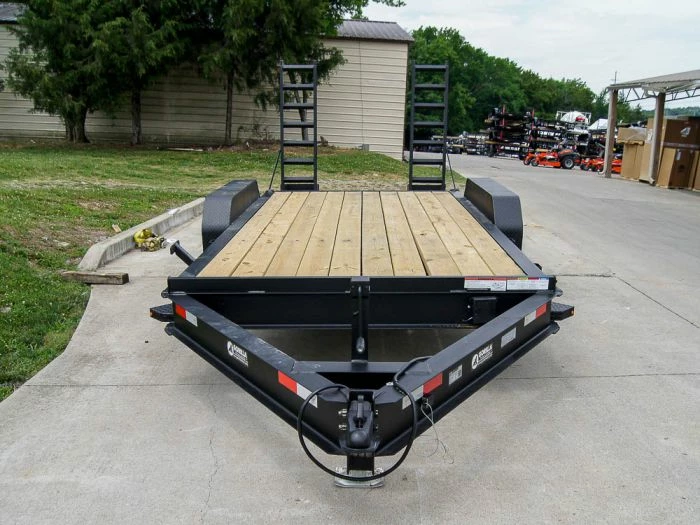 SLE Utility Trailers 7x16 IBeam Equipment Trailer (2) 5200lb Axles With Stand-Up Ramps - Image 2
