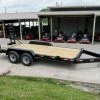 SLE Utility Trailers 7x16 IBeam Equipment Trailer (2) 5200lb Axles With Stand-Up Ramps