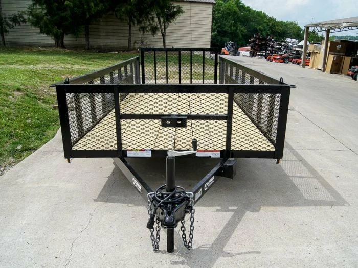SLE Utility Trailers 6.4x18 Dovetail Utility Trailer With 2ft Mesh Sides (2) 3500lb Axles - Image 2