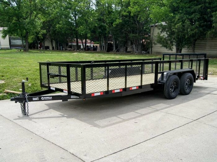 SLE Utility Trailers 6.4x18 Dovetail Utility Trailer With 2ft Mesh Sides (2) 3500lb Axles - Image 3