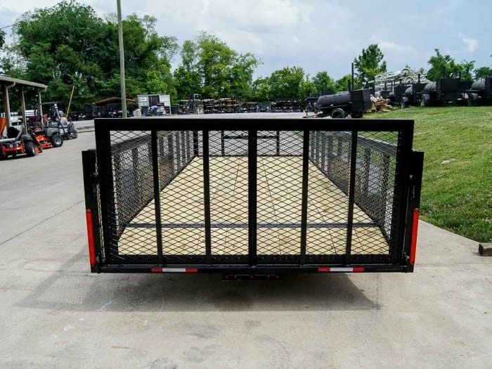 SLE Utility Trailers 6.4x18 Dovetail Utility Trailer With 2ft Mesh Sides (2) 3500lb Axles - Image 6
