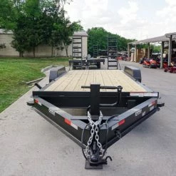 SLE Utility Trailers 7x18 I-Beam Equipment Trailer (2) 7K Axles Stand-Up Ramps