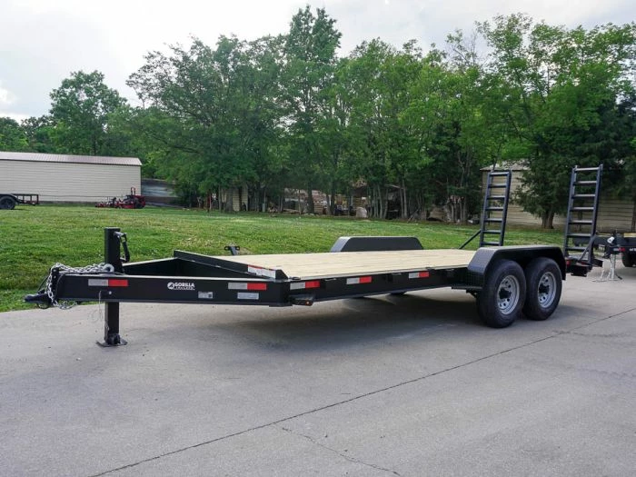 SLE Utility Trailers 7x18 I-Beam Equipment Trailer (2) 7K Axles Stand-Up Ramps - Image 2
