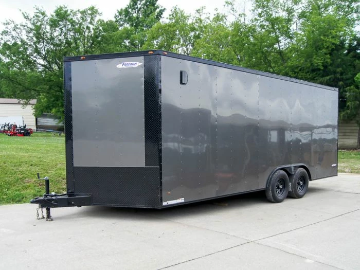 SLE Enclosed Trailers 8.5x20 Charcoal Enclosed Trailer With Blackout Package (2) 5200lb Axles Storage
