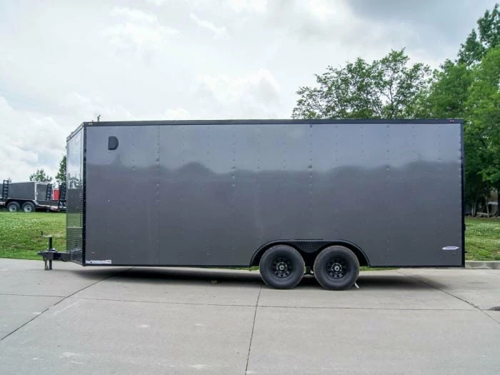 SLE Enclosed Trailers 8.5x20 Charcoal Enclosed Trailer With Blackout Package (2) 5200lb Axles Storage - Image 3