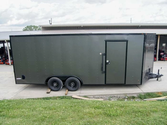 SLE Enclosed Trailers 8.5x20 Charcoal Enclosed Trailer With Blackout Package (2) 5200lb Axles Storage - Image 6