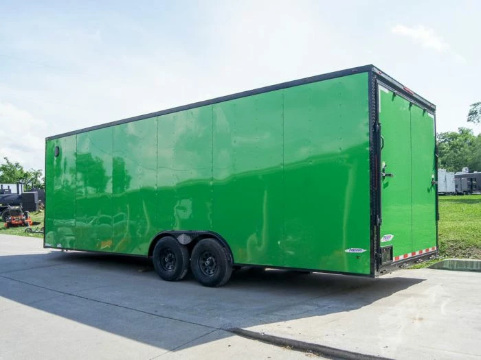 SLE Enclosed Trailers 8.5x24 Lime Green Enclosed Trailer With Blackout Package (2) 5200lb Axles Storage - Image 5
