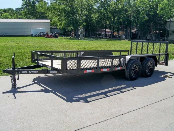 SLE Utility Trailers 6.4x16 Dovetail Utility Trailer With Side Baskets (2) 3500lb Axles - Image 2