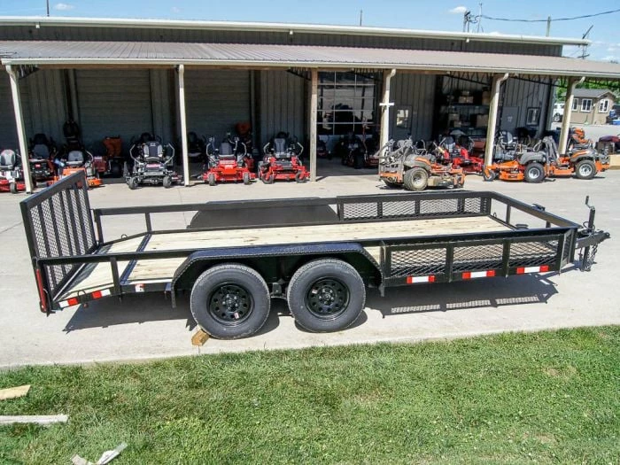 SLE Utility Trailers 6.4x16 Dovetail Utility Trailer With Side Baskets (2) 3500lb Axles - Image 6