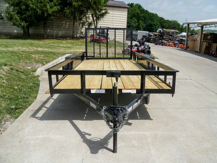 SLE Utility Trailers 6.4x18 Straight Deck Utility Trailer With Tall Gate (2) 3500lb Axles - Image 2