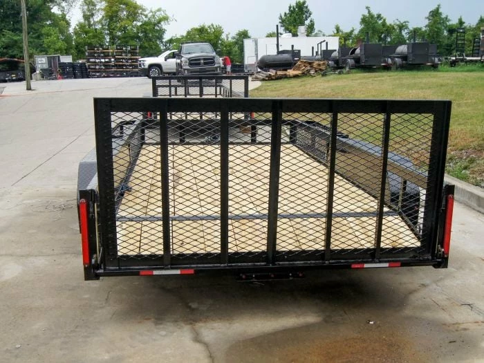 SLE Utility Trailers 6.4x14 Dovetail Utility Trailer With Side Baskets (2) 3500lb Axles - Image 5