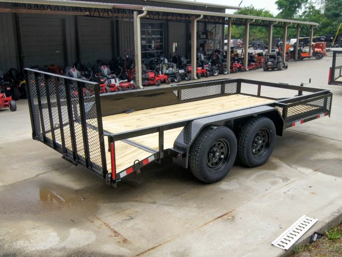 SLE Utility Trailers 6.4x14 Dovetail Utility Trailer With Side Baskets (2) 3500lb Axles - Image 6