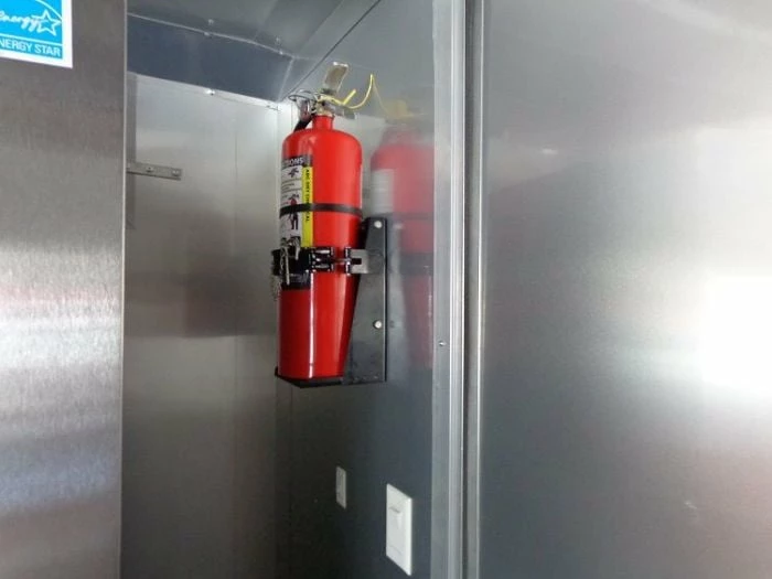 SLE Concessions Concession Trailer 8.5'x30' Event BBQ Smoker Catering (Orange & Black) Restroom - Image 3