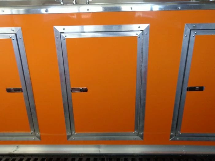 SLE Concessions Concession Trailer 8.5'x30' Event BBQ Smoker Catering (Orange & Black) Restroom - Image 2