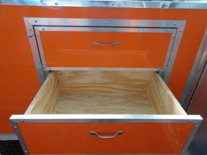 SLE Concessions Concession Trailer 8.5'x30' Event BBQ Smoker Catering (Orange & Black) Restroom - Image 5