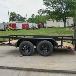 SLE Utility Trailers 6.4' X 12' Tandem Axle Dovetail Utility Trailer With Gate & Lights