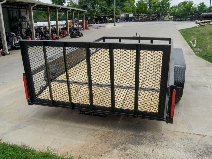 SLE Utility Trailers 6.4' X 12' Tandem Axle Dovetail Utility Trailer With Gate & Lights - Image 4