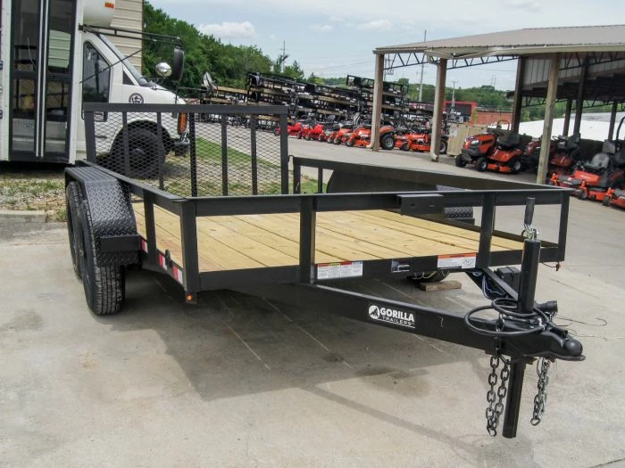 SLE Utility Trailers 6.4' X 12' Tandem Axle Dovetail Utility Trailer With Gate & Lights - Image 5