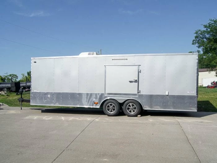 SLE Enclosed Trailers 8.5x24 Custom Silver Enclosed Trailer ATP Floor (2) 5200lb Axle Storage - Image 3
