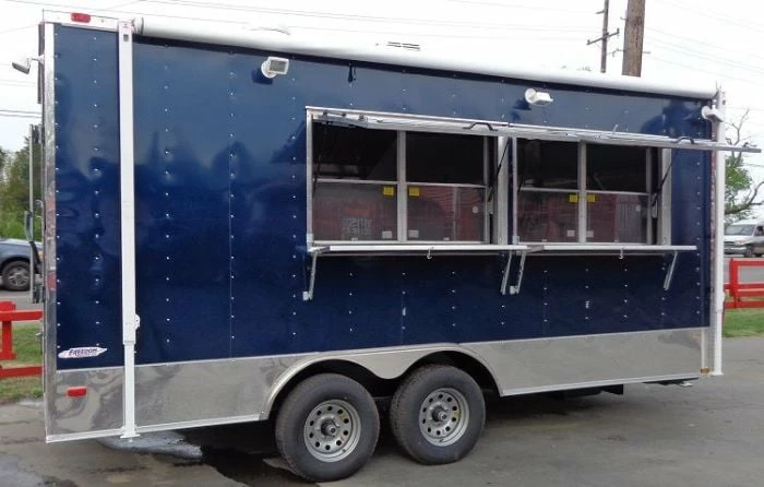 SLE Concessions Concession Trailer 8.5'x18' Blue - Catering Food Custom Vending - Image 6