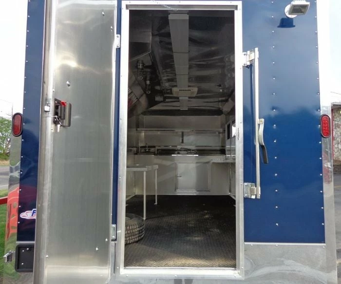 SLE Concessions Concession Trailer 8.5'x18' Blue - Catering Food Custom Vending - Image 2