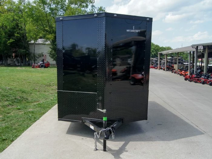 SLE Enclosed Trailers 6x12 Enclosed Trailer Black V-Nose Blackout Package 3,500lb Axle Storage - Image 2